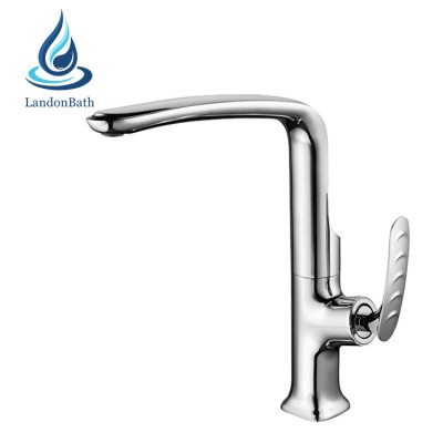 American standard luxury design chrome plated deck mount kitchen sink faucet