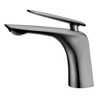 HRAMSA brushed black plated tapware bathroom faucet torneira banheiro mixer