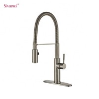 Stainless Steel 304  SS304 Single handle sink faucet Kitchen mixer  Kitchen taps Kitchen faucet pull out spring faucet