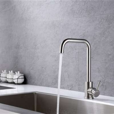 Competitive Price Single Hole 304 Stainless Steel Kitchen Faucet