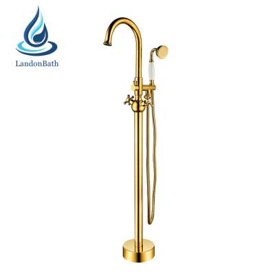 Faucet For Free Standing Bathtub European Standard Bathroom Mixer Faucets Bath Tub Shower Set Pressurebalanced Brass