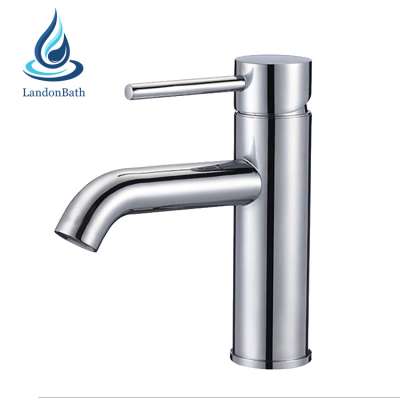 Single Hot / Cold Water Bathroom Mixer Tap, Soft Water Basin Sink Faucet