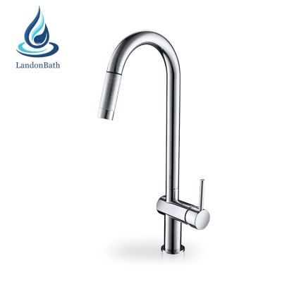 Gooseneck Kitchen Faucet Brushed Nickel Long Neck Single Handle Stainless Steel Tap Goose For Sin Kitchenbathroom