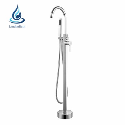 Kaiping Floor Mounted Bathtub Water Mixer Tap Faucet For Bathroom Freestanding Bathtub Faucet With Hand Shower